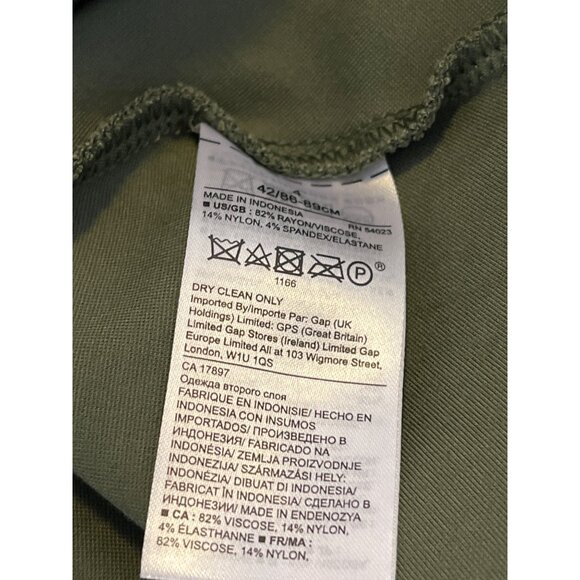 Banana Republic Green Sleeveless Fit & Flare Mini Dress Size 4 Small - Picture 4 of 7